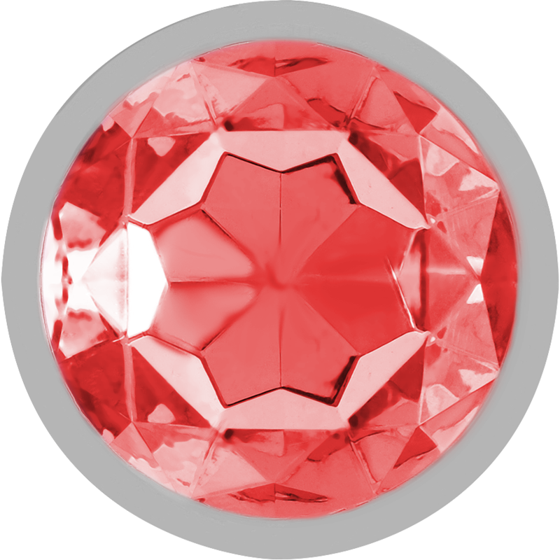 Plug Anale in Metallo Intense Diamond Jewel — Cristallo Rosso, S