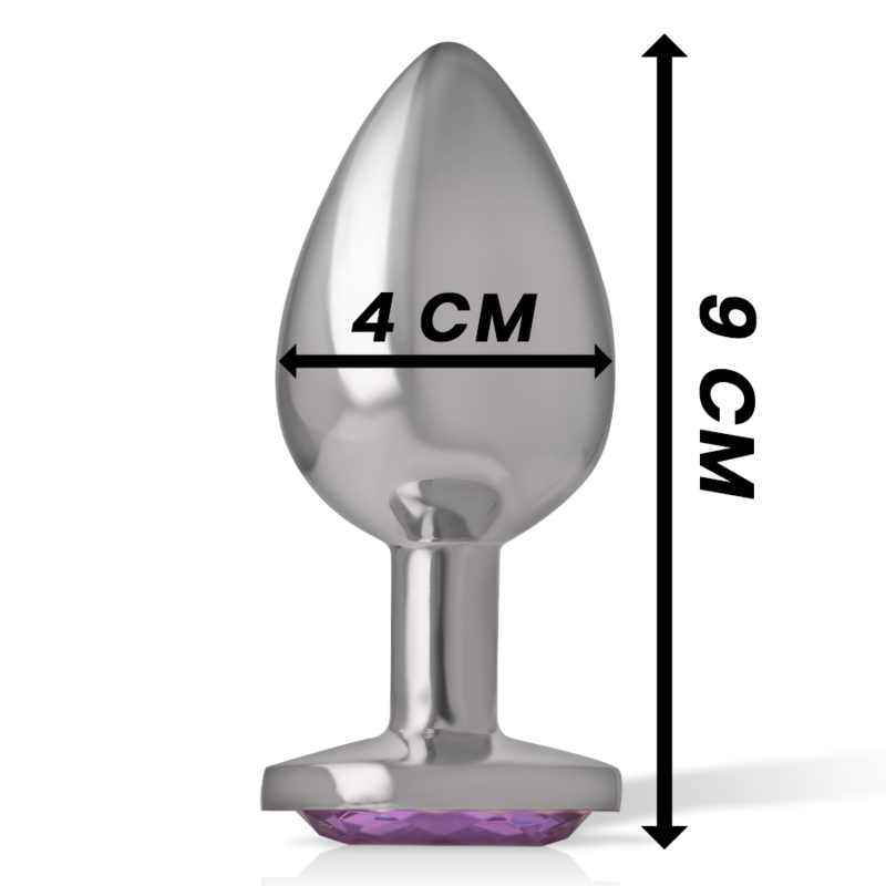 Plug Anale in Metallo Intense Diamond Jewel — Cristallo, Taglia L