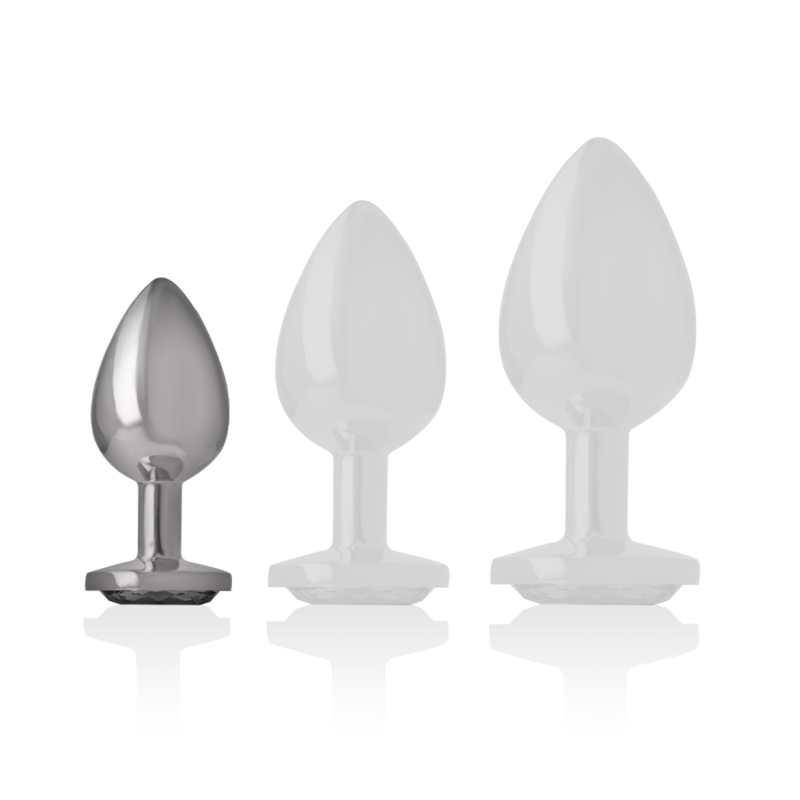 Plug Anale in Metallo Intense Diamond Jewel — Cristallo, Taglia S