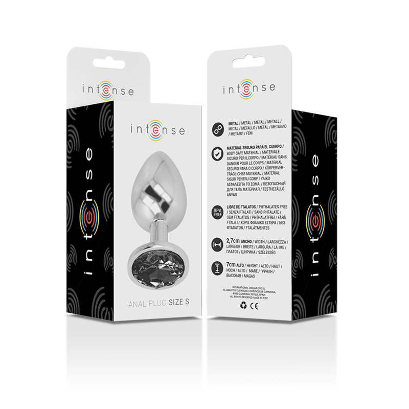 Plug Anale in Metallo Intense Diamond Jewel — Cristallo, Taglia S