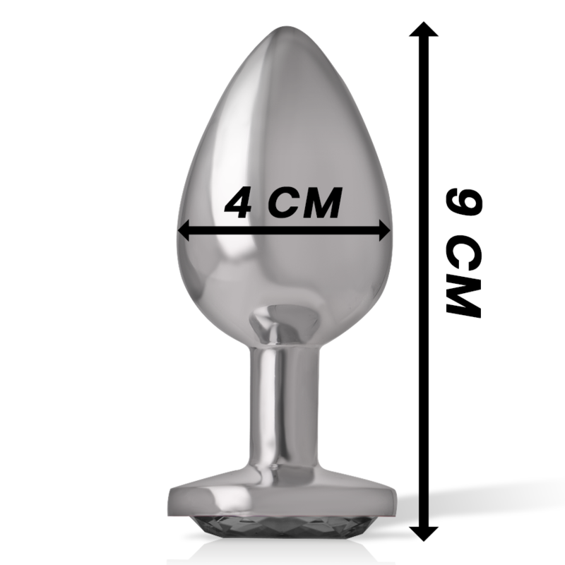Plug Anale in Metallo Intense Diamond Jewel — Taglia L