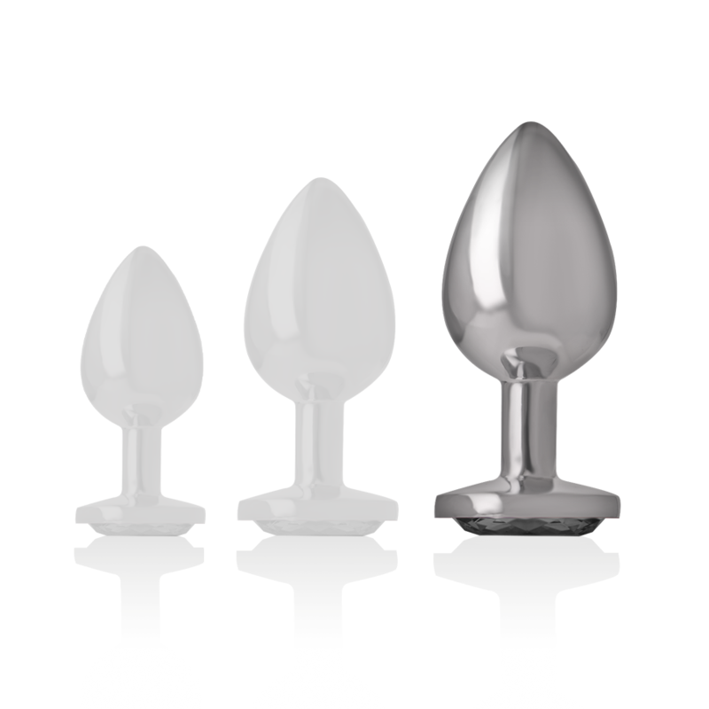 Plug Anale in Metallo Intense Diamond Jewel — Taglia L