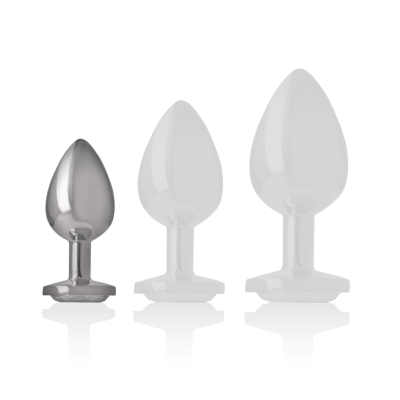 Plug Anale in Metallo Intense Diamond Jewel — Cristallo, Taglia S
