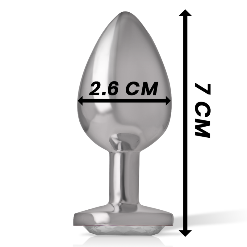 Plug Anale in Metallo Intense Diamond Jewel — Cristallo, Taglia S