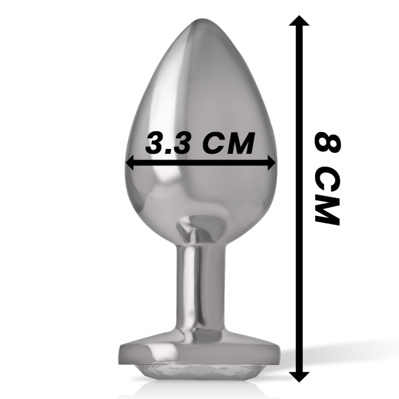 Plug Anale in Metallo Intense Diamond Jewel — Taglia M