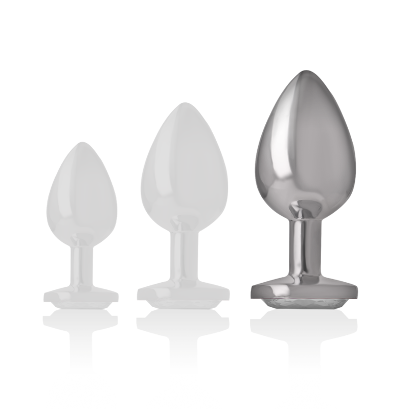 Plug Anale in Metallo Intense Diamond Jewel — Cristallo, Taglia L