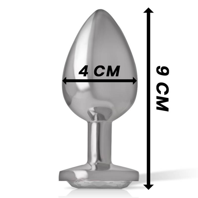 Plug Anale in Metallo Intense Diamond Jewel — Cristallo, Taglia L