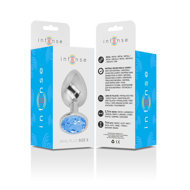 Plug Anale Gioiello in Metallo Intense Diamond Jewel — Taglia S