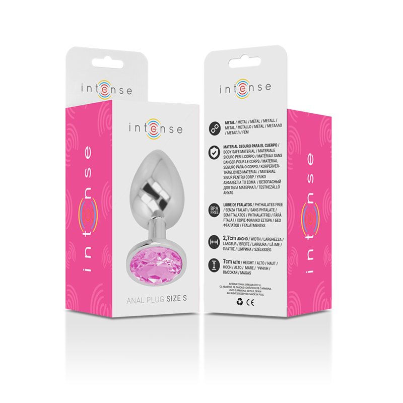 Plug Anale in Metallo Intense Diamond Jewel — Cristallo, Taglia S