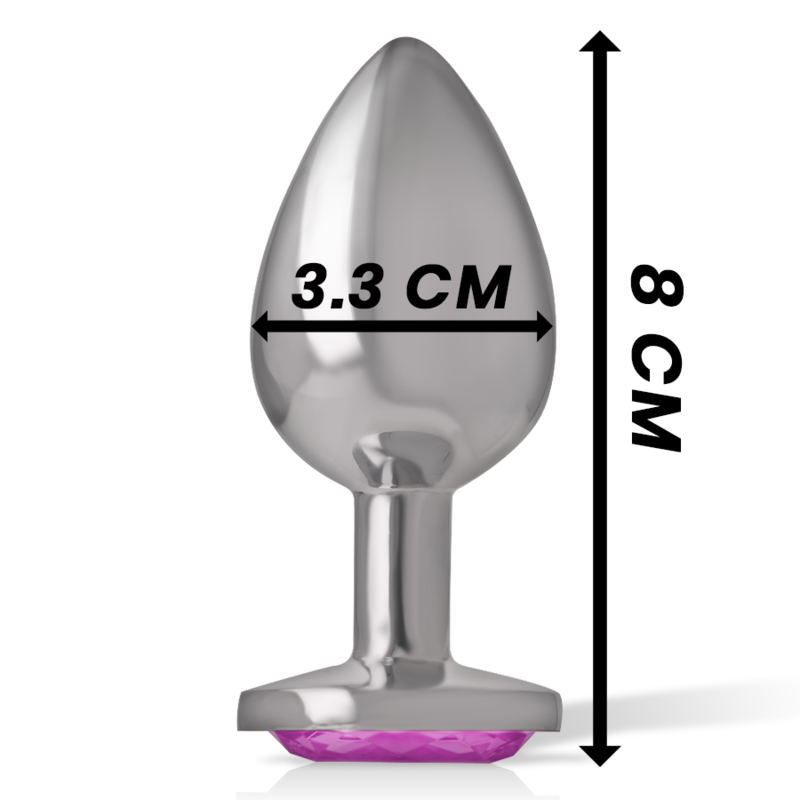 Plug Anale in Metallo Intense Diamond Jewel — Cristallo, Taglia M