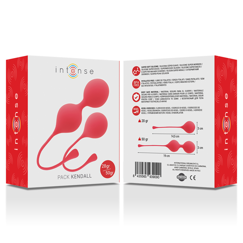 Palline Kegel per Pavimento Pelvico Intense Kendall — Rosso