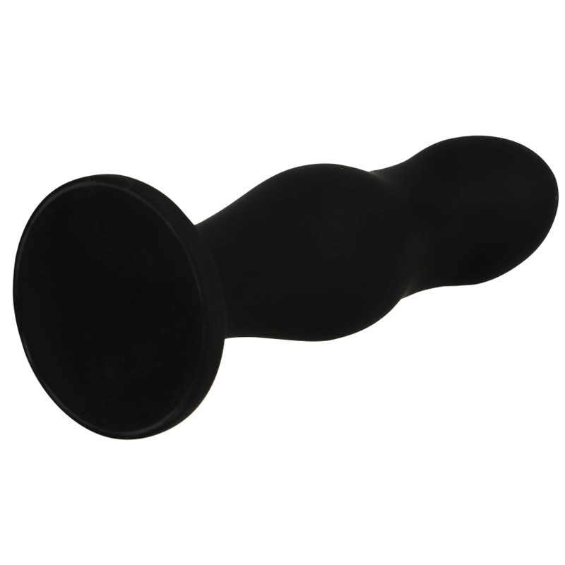 Plug Anale in Silicone Black&Silver Sean — Premium, Nero