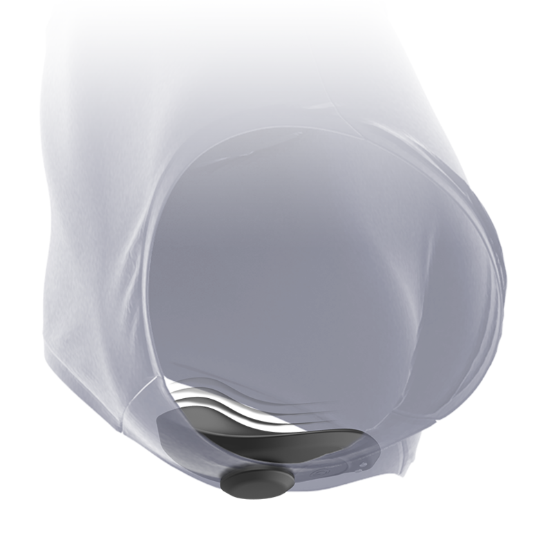 Vibratore Panty Clitoride Black&Silver Preston — Silicone, Ricaricabile