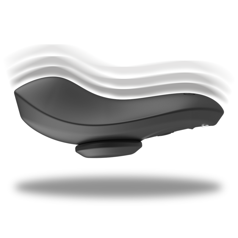 Vibratore Panty Clitoride Black&Silver Preston — Silicone, Ricaricabile