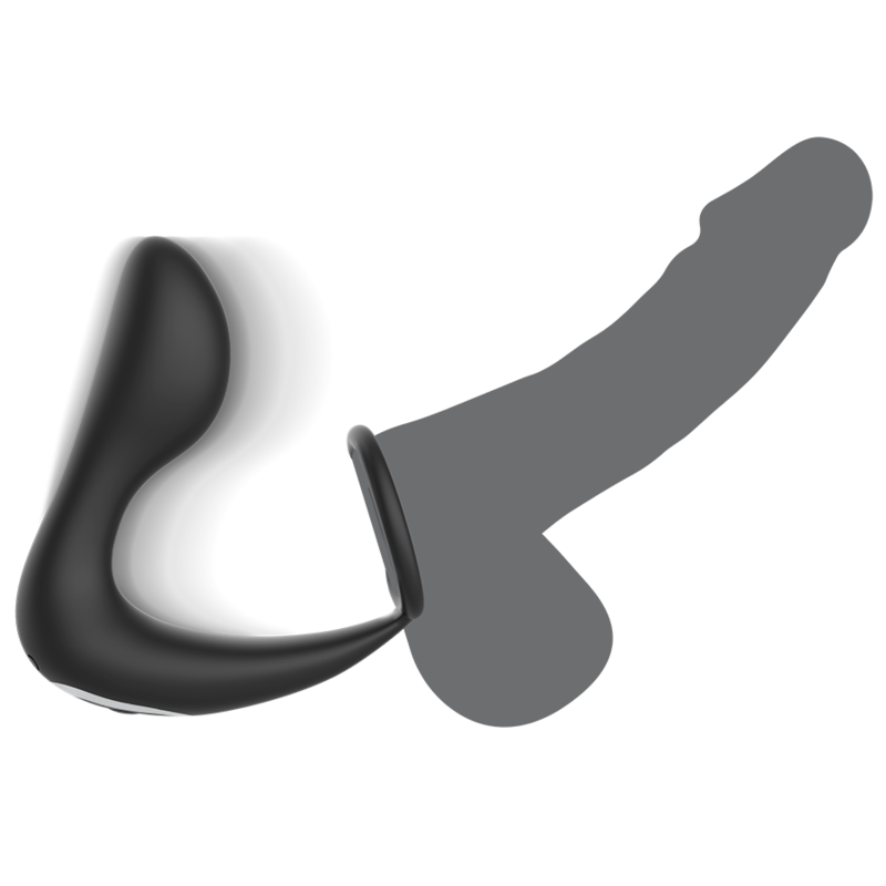 Plug Anale Vibrante con Telecomando Black&Silver — Silicone