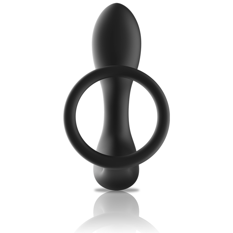 Plug Anale Vibrante con Telecomando Black&Silver — Silicone