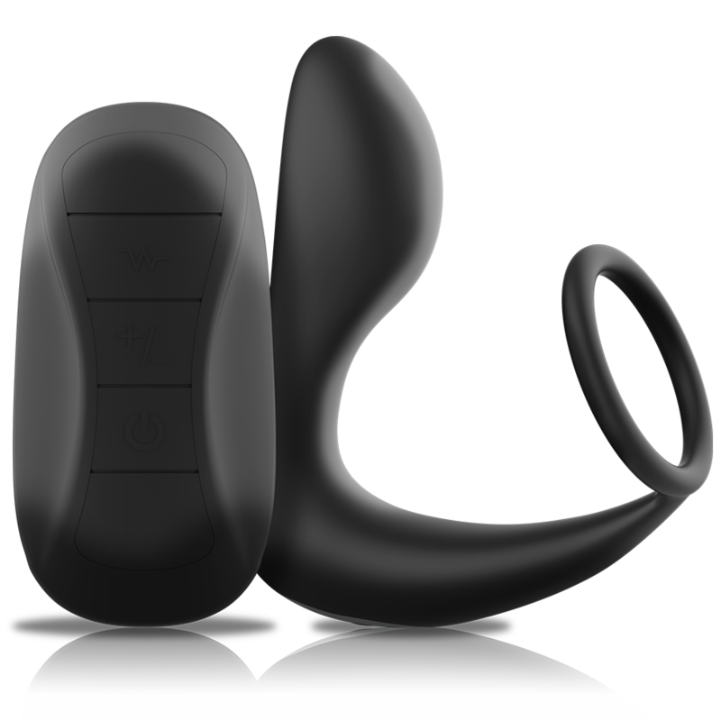Plug Anale Vibrante con Telecomando Black&Silver — Silicone