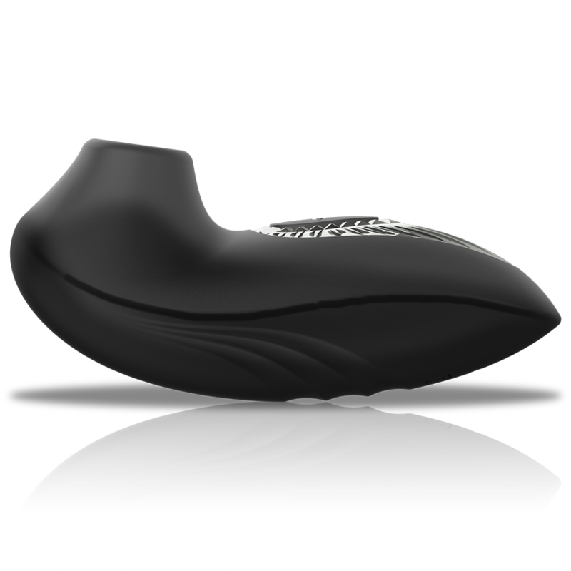 Succhia Clitoride Ricaricabile Black&Silver Drake Deluxe — Silicone