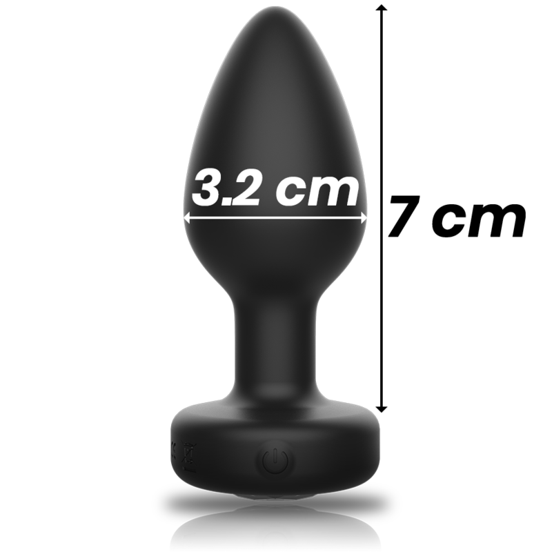 Plug Anale Vibrante con Telecomando Ibiza — Silicone, Taglia M