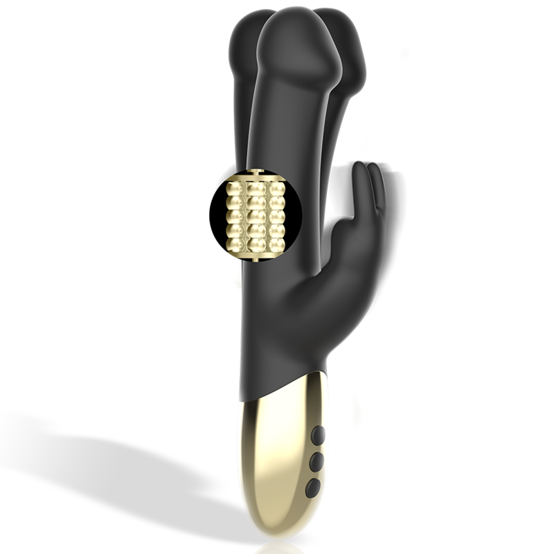 Vibratore Rabbit Rotante Ibiza — Doppia Stimolazione, Silicone
