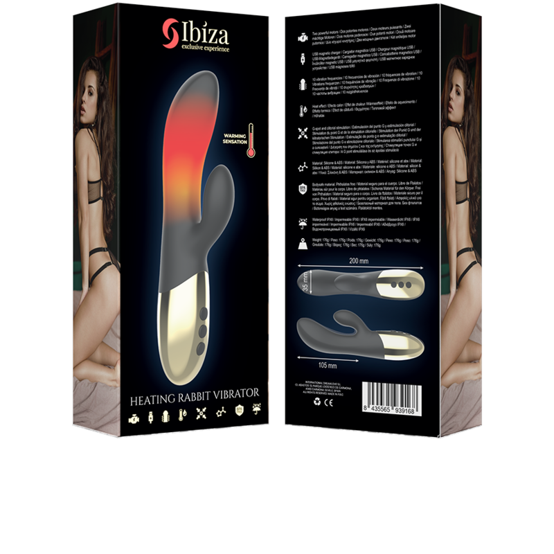 Vibratore Rabbit Riscaldante Ibiza Technology — Punto G e Clitoride
