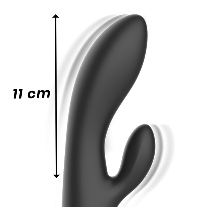 Vibratore Rabbit Ibiza Supersoft — Silicone Nero e Oro