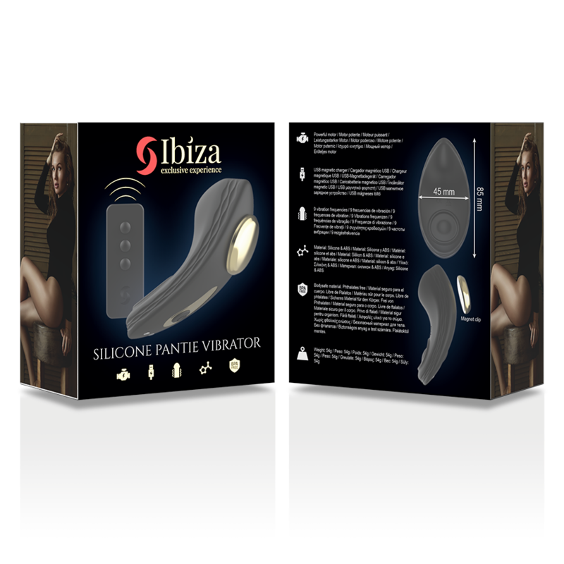 Vibratore Clitoride con Telecomando Ibiza Silicone Panty