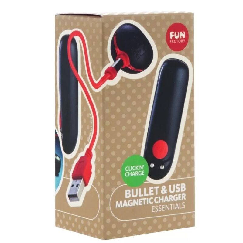Vibratore Bullet Ricaricabile Fun Factory — 5 Intensità, Nero