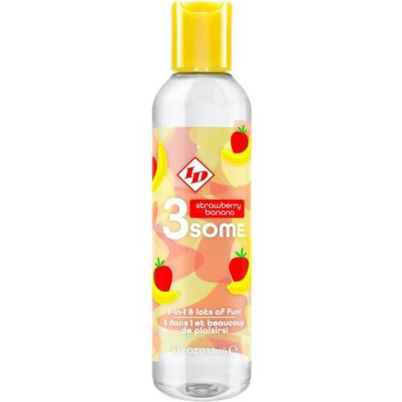 Lubrificante Orale Gusto Banana Fragola ID 3some — 118 ml