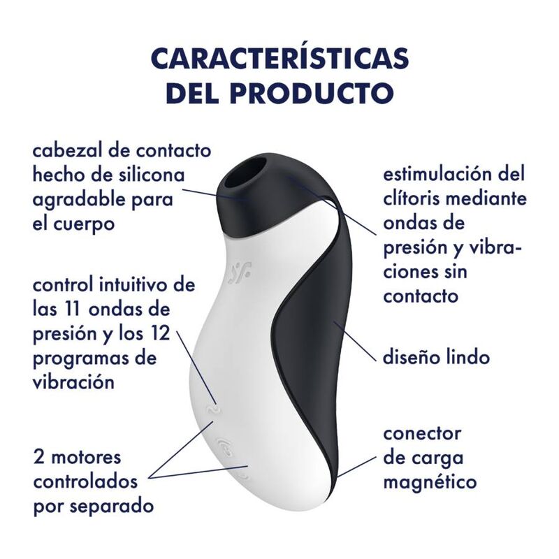 Succhia Clitoride Vibrante Satisfyer Orca — 11 Livelli