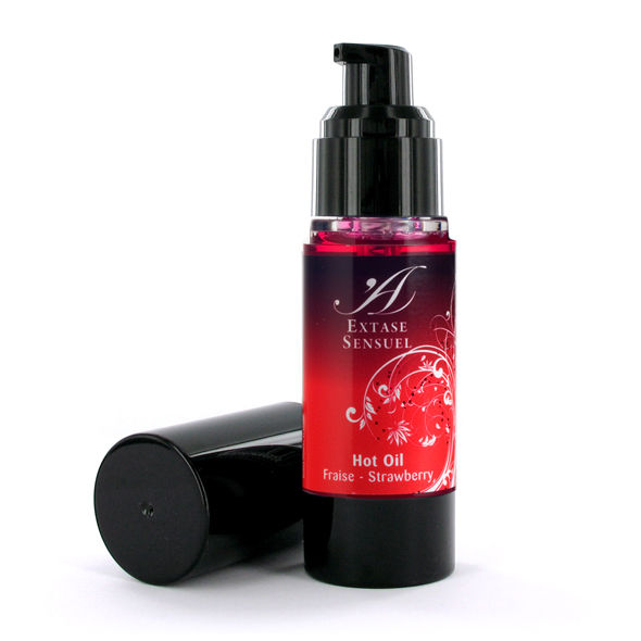 Olio da Massaggio Effetto Calore Extase Sensual — Fragola, 30 ml