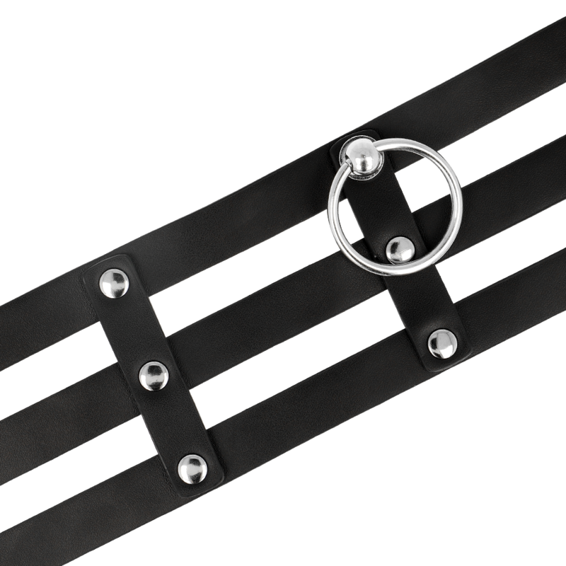 Collare BDSM in Pelle Vegana Coquette Chic Desire — Regolabile