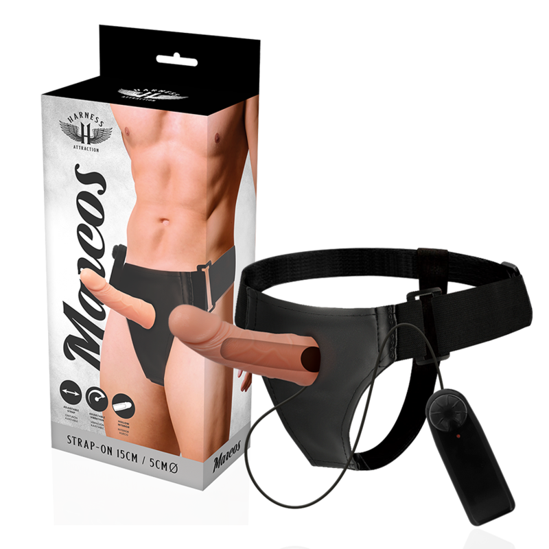 Imbracatura Fallica Cava con Vibratore Harness Attraction — TPR
