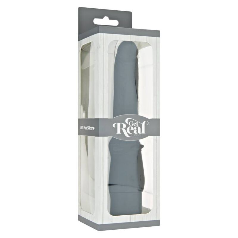 Vibratore Classico Liscio Get Real — Silicone, 17,5 cm