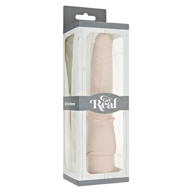 Vibratore Classico Liscio Get Real — Silicone, 17,5 cm