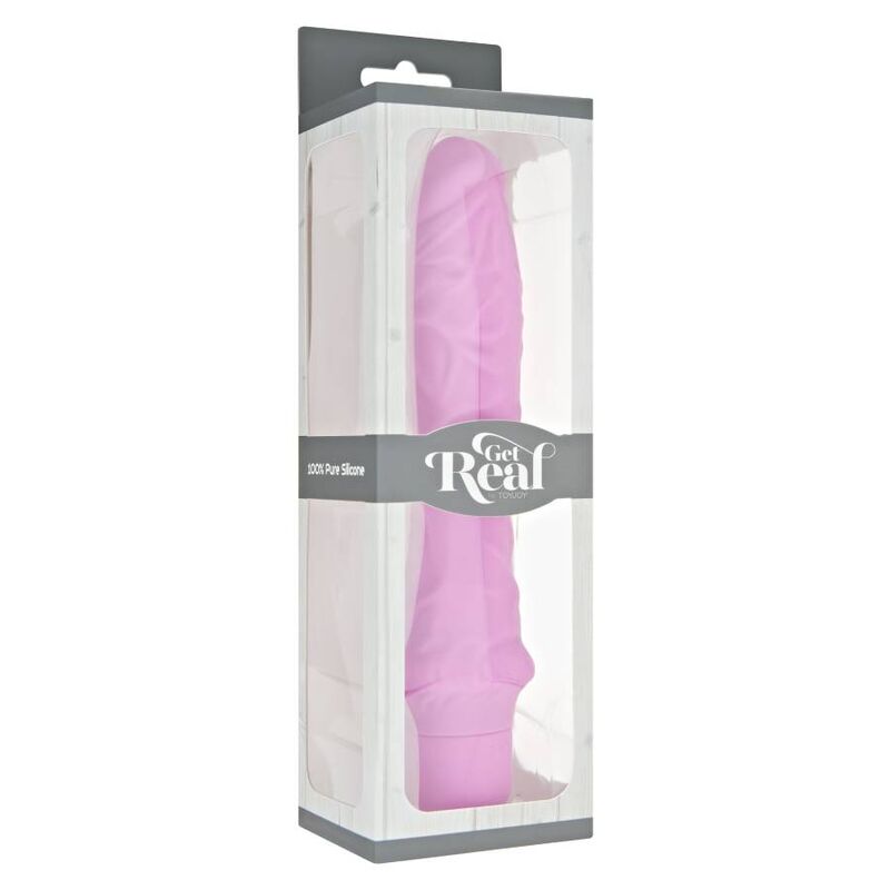 Vibratore Classico Grande Get Real — Silicone, Rosa