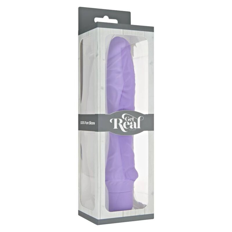 Vibratore Classico in Silicone Get Real — Grande, Viola