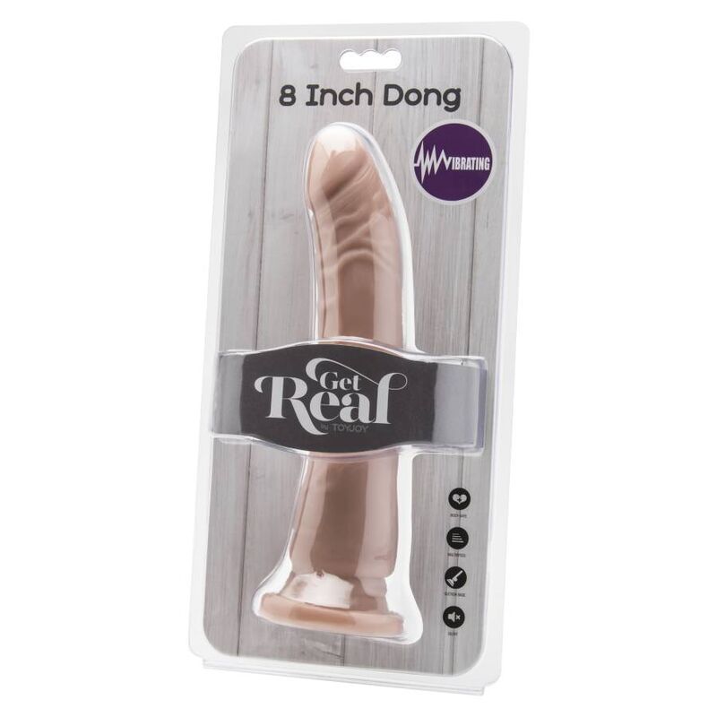 Dildo Realistico Vibrante Get Real Dong — PVC, 20,5 cm