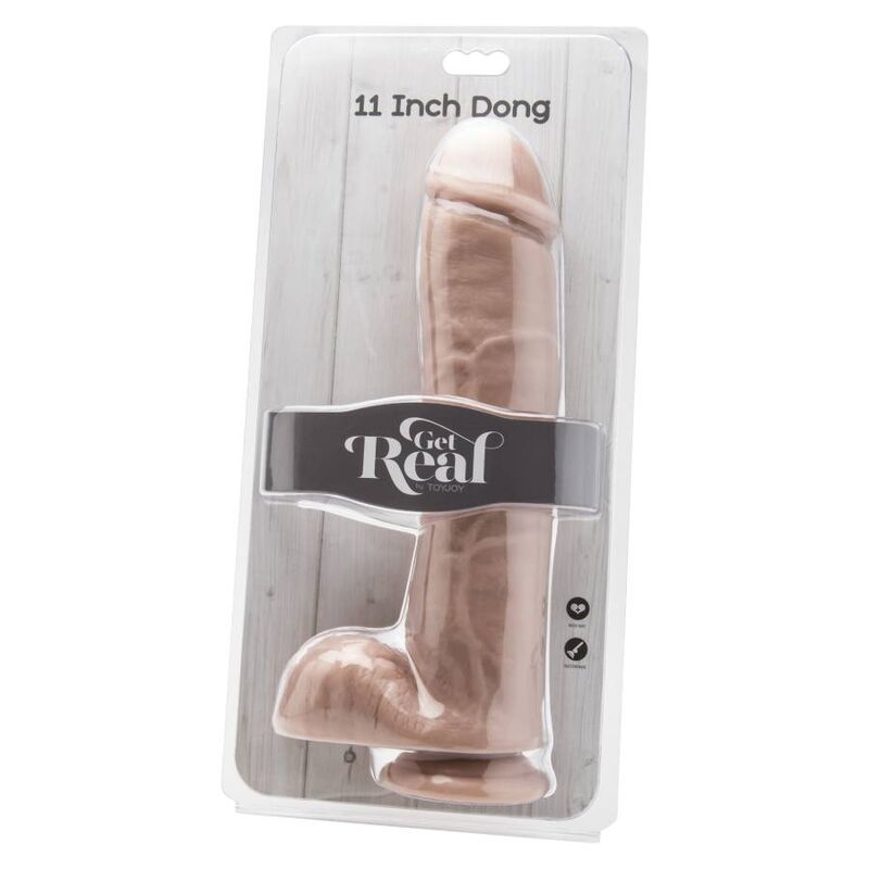 Dildo Realistico con Testicoli Get Real — PVC 28 cm
