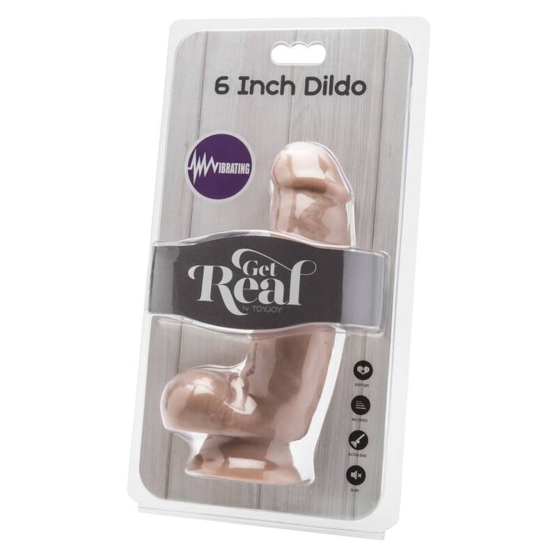 Dildo Realistico Vibrante Get Real — PVC, 12 cm