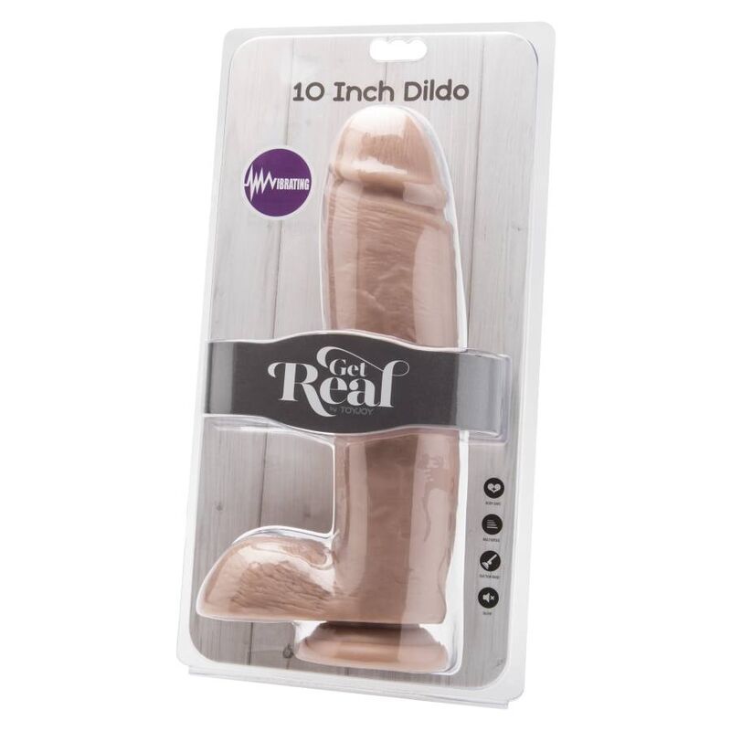 Dildo Realistico Vibrante Get Real — PVC, 25,5 cm