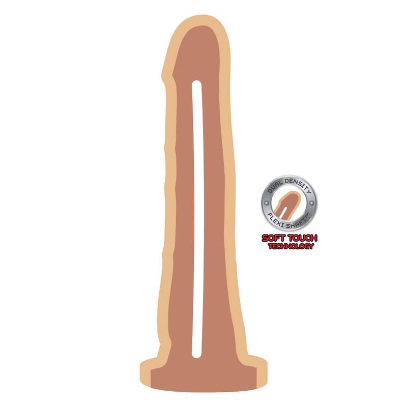 Dildo Realistico a Ventosa Get Real Dong — Doppia Densità 19 cm