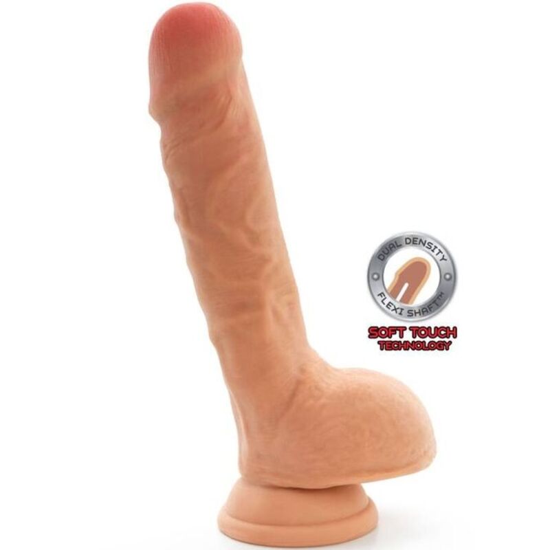 Dildo Realistico con Ventosa Get Real — 25,5 cm, Color Carne