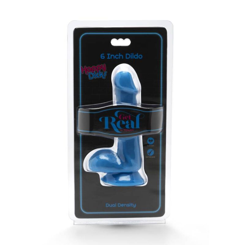 Dildo Realistico con Ventosa Get Real Happy Dicks — PVC 12 cm