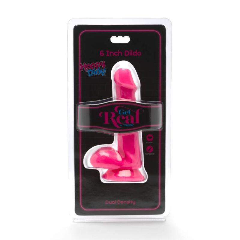 Dildo Realistico con Sfere Get Real Happy Dicks — PVC 12 cm