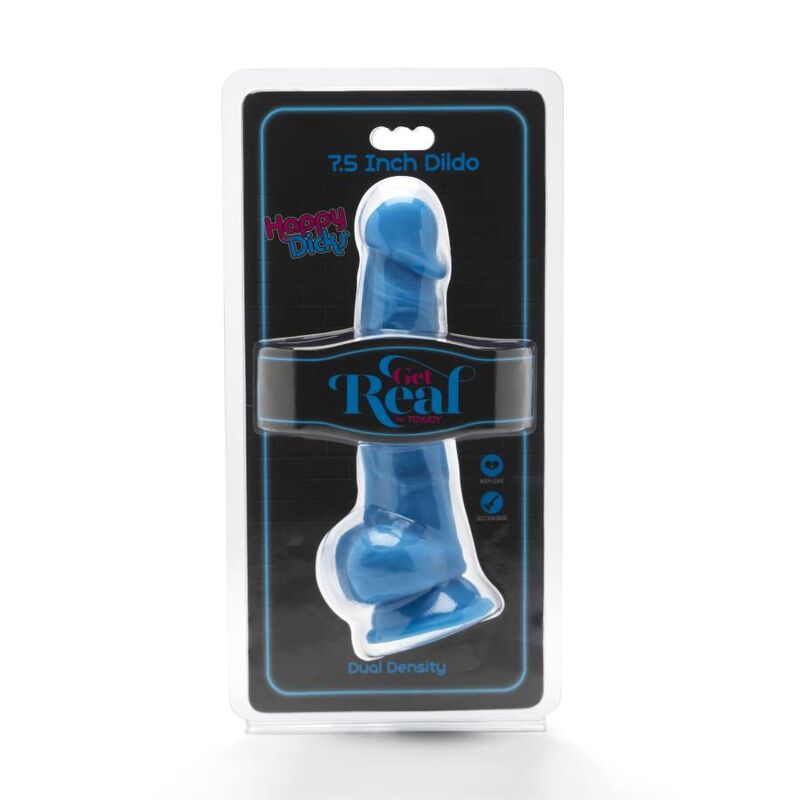 Dildo Realistico con Sfere Get Real Happy Dicks — PVC 19 cm