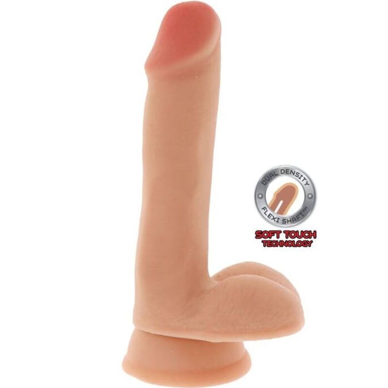 Dildo Realistico con Palline Get Real Dual Density — 17 cm