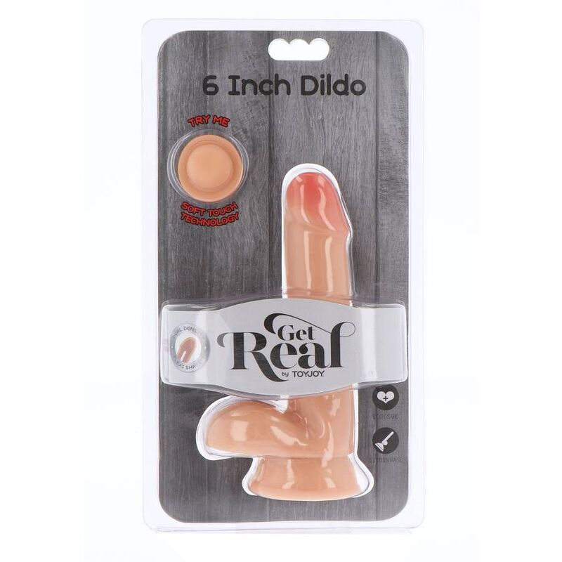 Dildo Realistico con Palline Get Real Dual Density — 17 cm