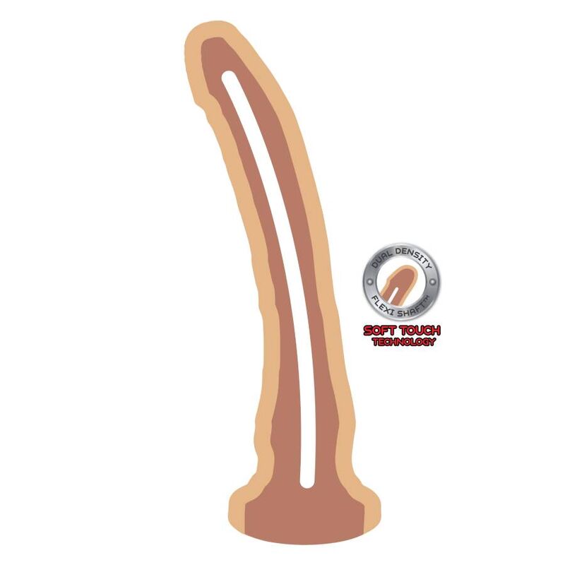 Dildo Realistico Dual Density Get Real — 20,5 cm, Skin