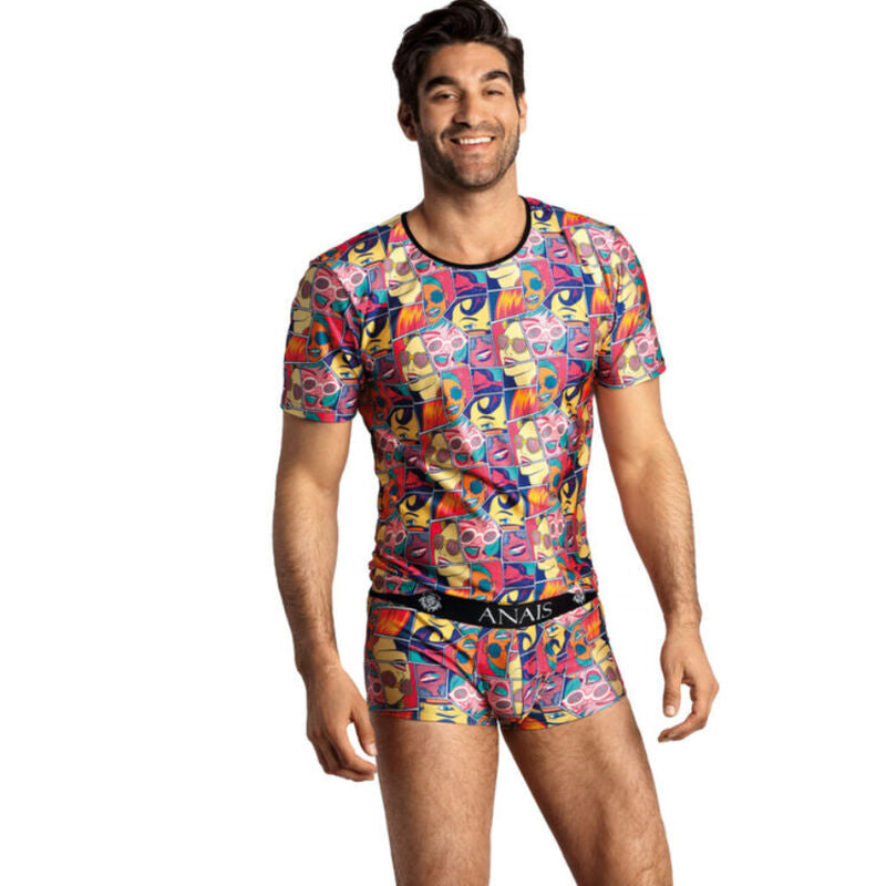 T-Shirt Uomo Erotica Anais Men Comics — Poliammide Elastan